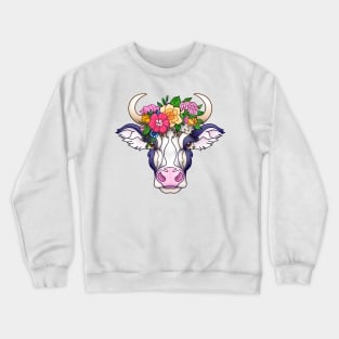 Bohemian cow Crewneck Sweatshirt